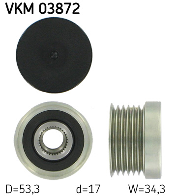SKF Generatorfreilauf VKM 03872
